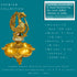 Tamas brass Peacock Auspicious Puja Lamp/Diya/Deepak/Deepam